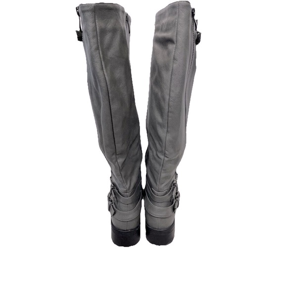 DREAM PAIRS Womens 11 Zipper Atlanta W Low Heel Buckle Riding Knee High Boot - Picture 6 of 16